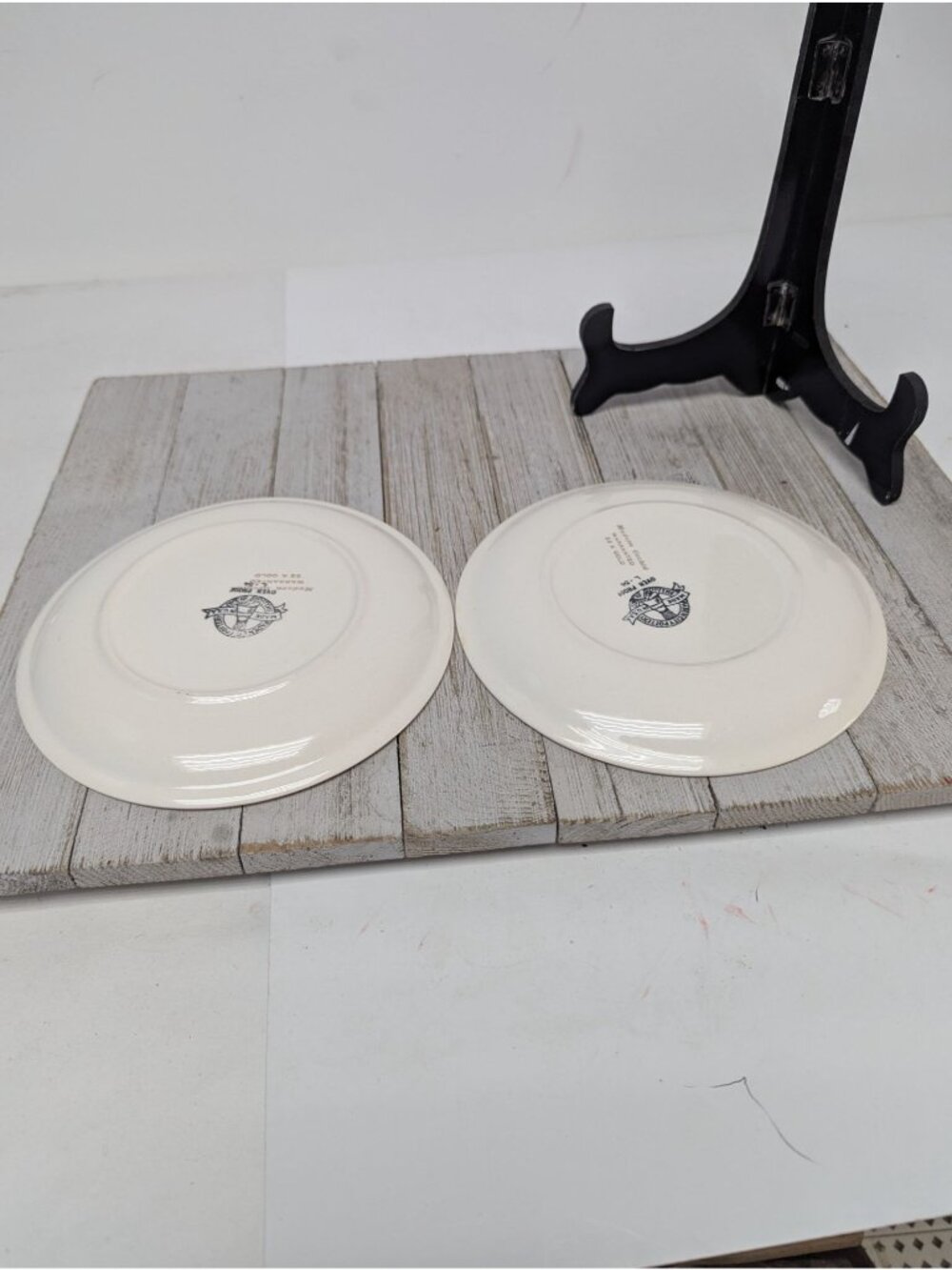 Vintage Paden City Pottery MODERN ORCHID Set 5 Dessert Bread Plates Retired USA - Picture 11 of 11